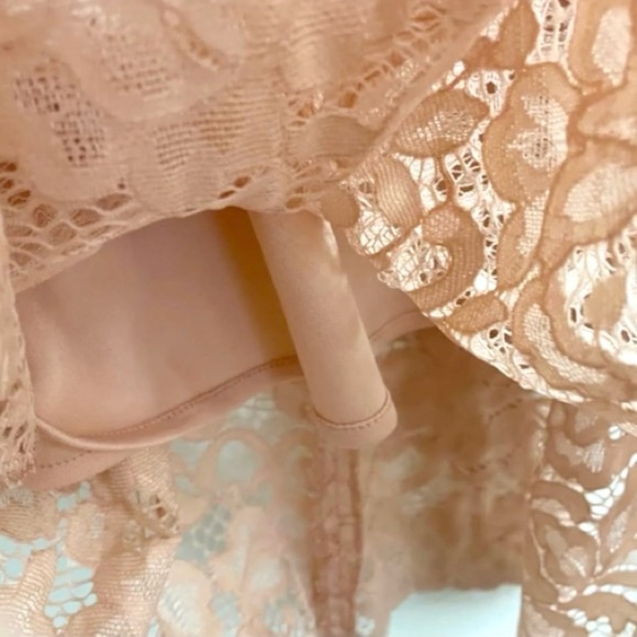 SAM EDELMAN PETAL PINK THICK STRAP LACE DRESS SIZE 10 - Picture 11 of 14